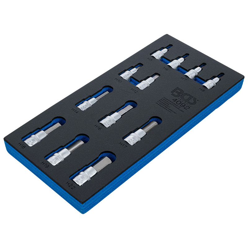 Organizator pentru carucior BGS, 12 chei tubulare 1/2