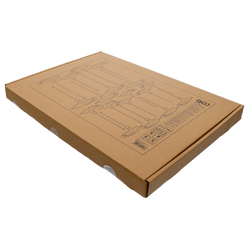 Organizator pentru carucior BGS, 18 surubelnite duble cu maner T, 3/3 sertar