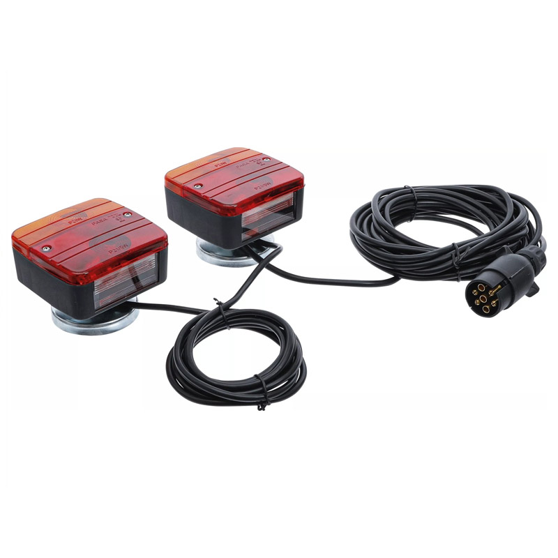 Set 2 lampi BGS pentru remorca, cu suport magnetic