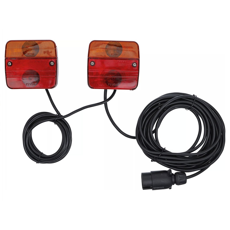 Set 2 lampi BGS pentru remorca, cu suport magnetic