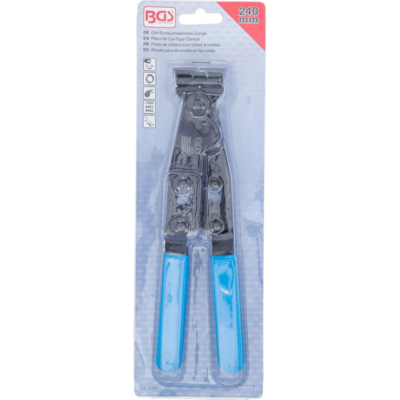 Cleste BGS pentru coliere burduf planetara (tip Oetiker), 240 mm