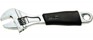 Cheie reglabilă (engleza) cu maner cauciucat, 150 x 19 mm