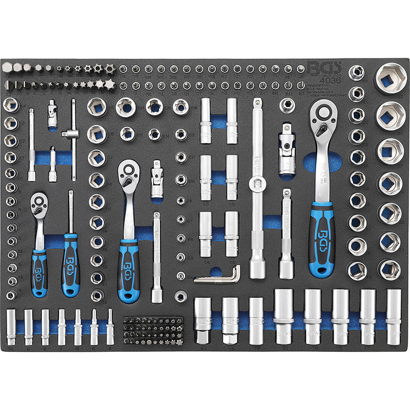 Carucior pentru scule, 7 sertare, cu 209 scule 