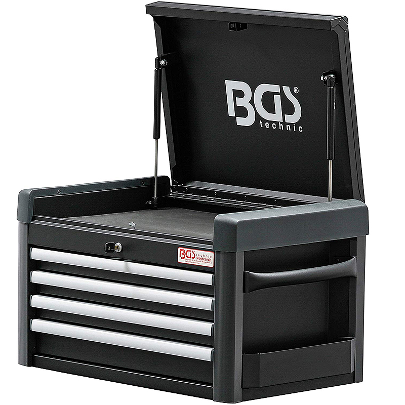 BGS - pentru scule, 4 sertare + capac rabatabil + compartiment lateral