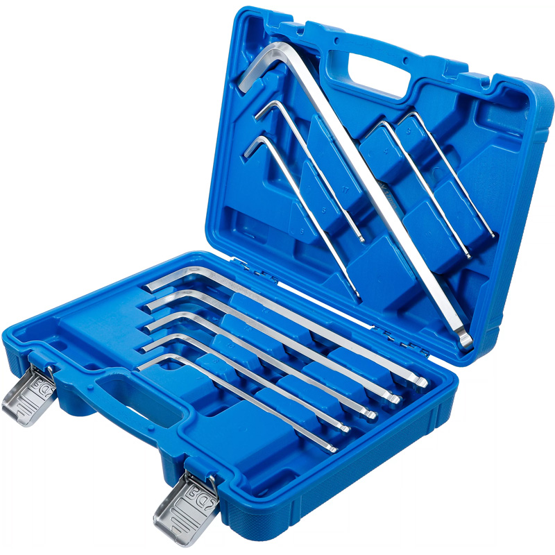 Set 10 chei imbus cap sferic tip L 