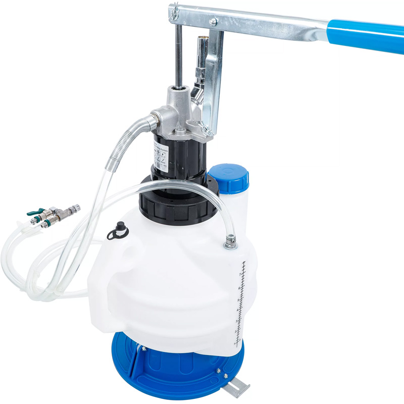 Pompa umplere ulei transmisie, cu sistem de retur, cu 8 adaptoare, 7 l, BGS Pompa umplere ulei transmisie, cu sistem de retur, cu 8 adaptoare, 7 l, BGS
