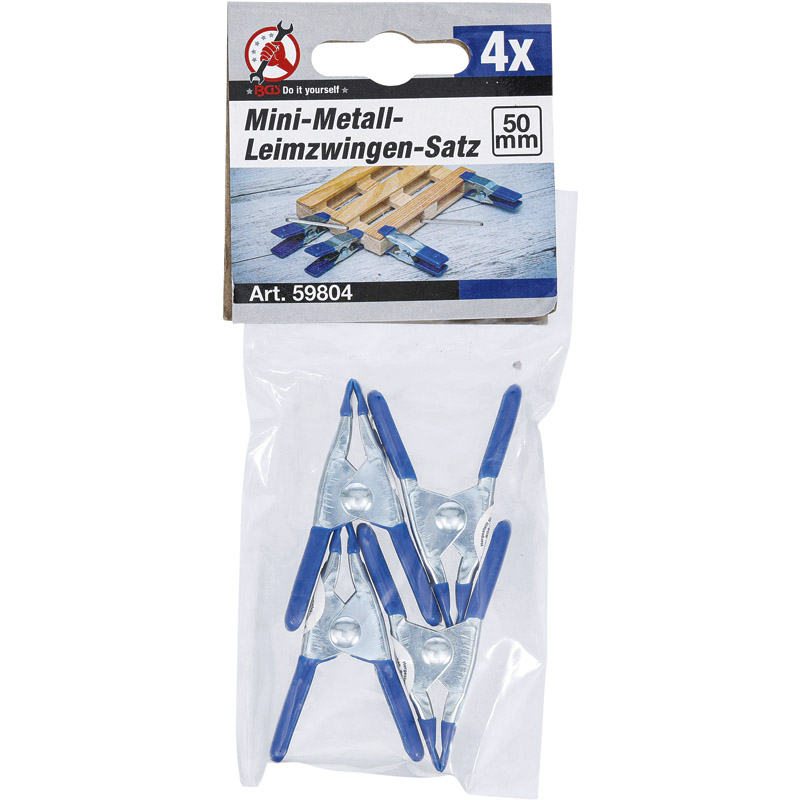 Set 4 cleme mini de strangere, 50 mm