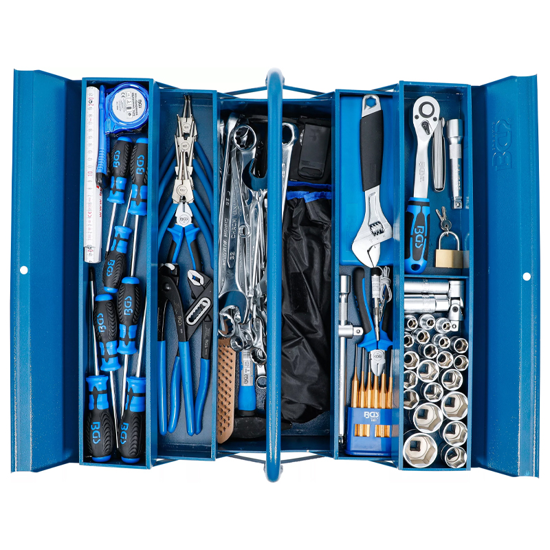 Trusa 137 scule lacatusi in geanta metalica, profesionala, BGS