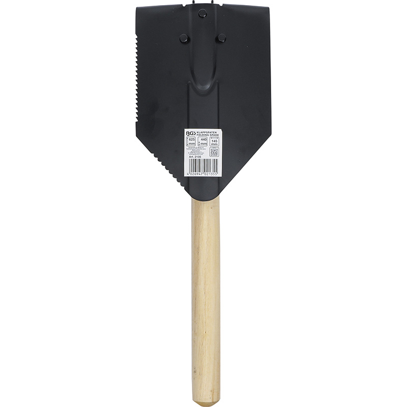 Lopata pliabila pentru camping, 440 / 625 mm, BGS