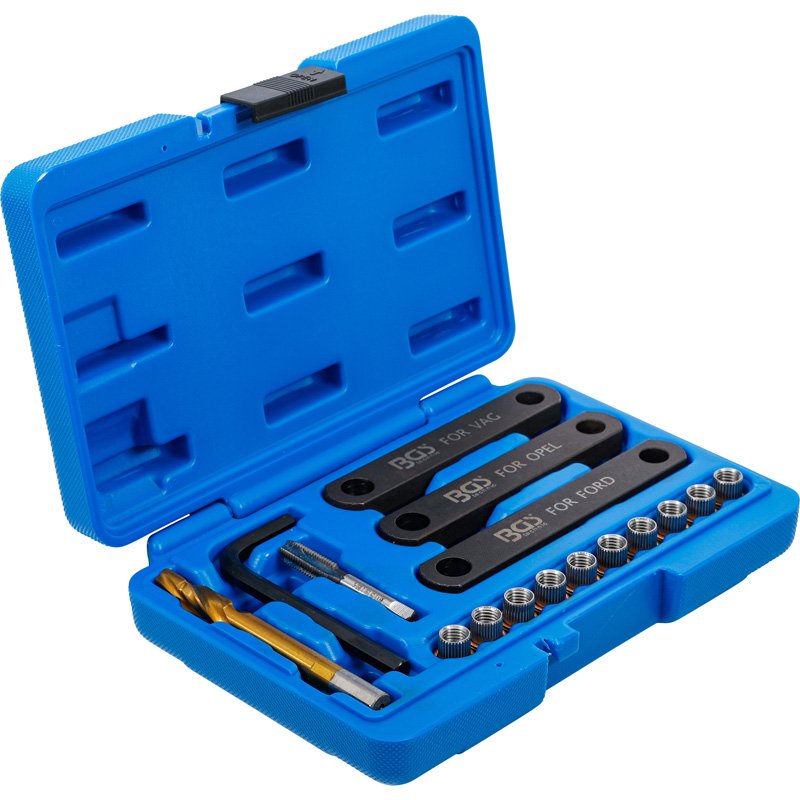 Set reparaţie pentru filet frana, M9 x 1.25, 16 piese