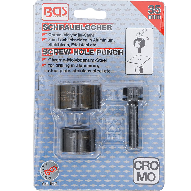 Dispozitiv pentru perforat tabla, diametru 35mm, BGS