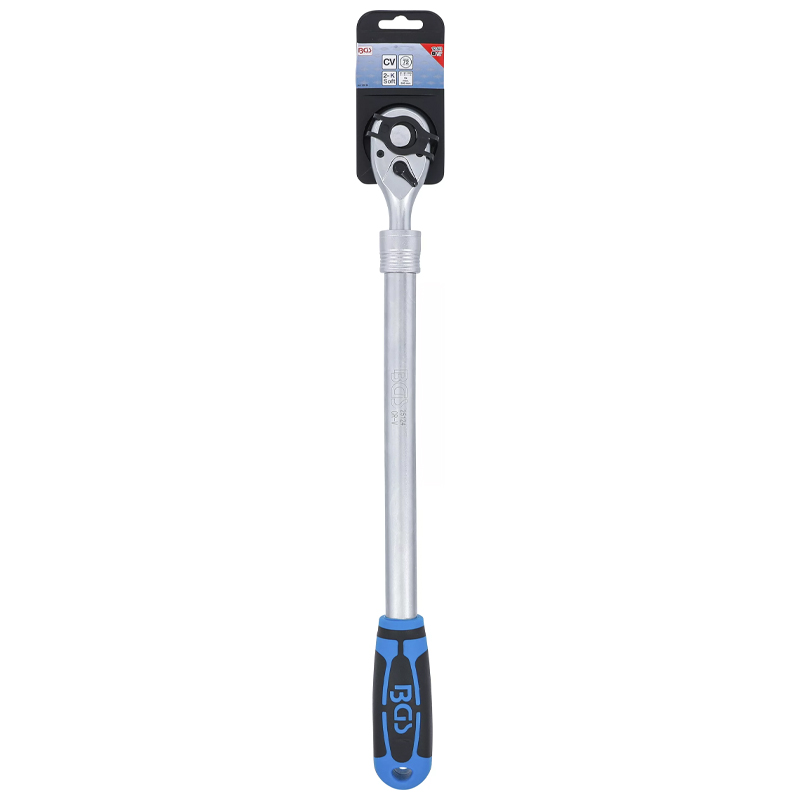 Cheie cu clichet maner extensibil, 455 - 595 mm, 1/2
