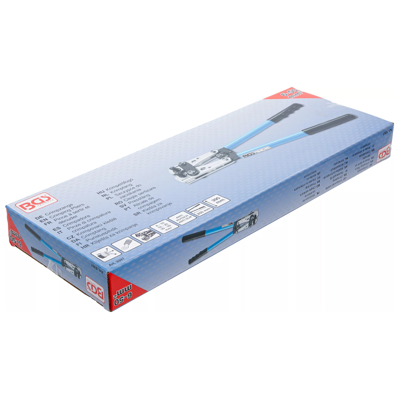 Cleste de sertizat cabluri electrice Ø 6 - 50mm, BGS Technic