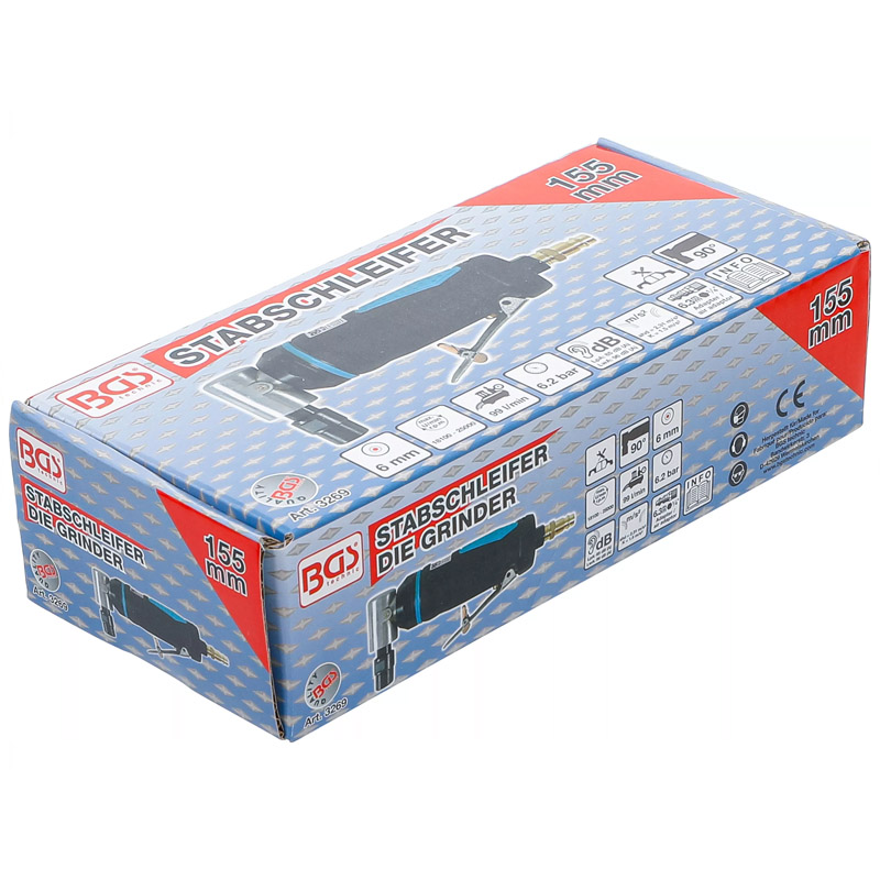 Masina de slefuit unghiulara 90° BGS Profesional 155 mm, 18000 rpm, 1/4