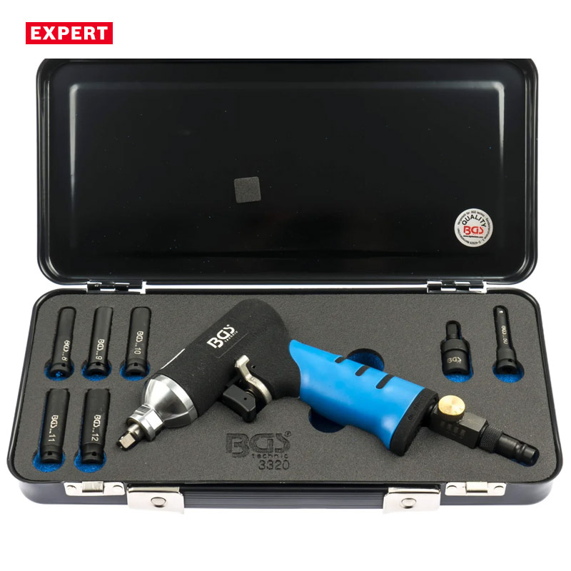 Masina pneumatica pentru demontare bujii incandescente BGS, moment ajustabil 20-50 Nm, control fin al cuplului, durabilitate profesionala