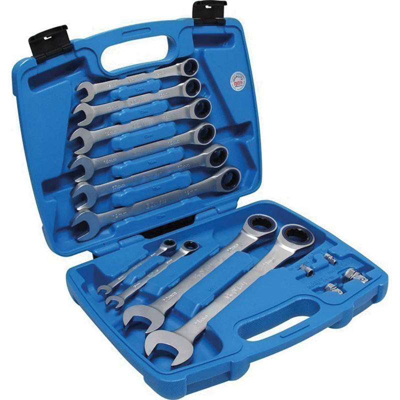 Chei combinate cu clichet BGS, 8-24 mm - 10 chei, 14 piese profesionale