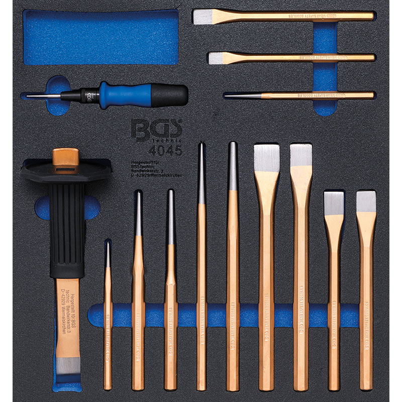 Organizator pentru carucior BGS, 15 piese: dornuri, dalti, punctatoare, 2/3 sertar