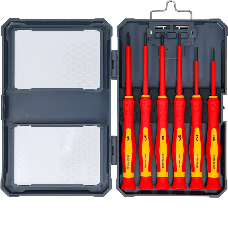 Set 6 surubelnite de precizie pentru electricieni, izolate VDE 1000V, tip BG-35883