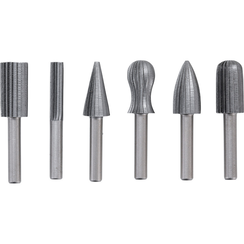 Set 6 freze HSS pentru metal / plastic, BGS