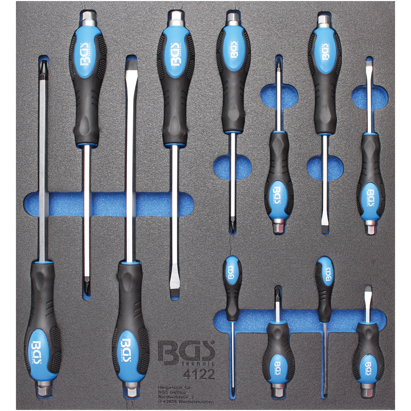 Organizator pentru carucior BGS, 12 surubelnite, 2/3 sertar