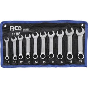 Set chei combinate scurte 10 buc. 10-19 mm, etui