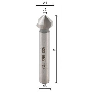Tesitor (zencuitor) pentru metale, 12.4mm, 90 grade