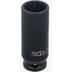 Cheie tubulara lunga de impact BGS, 24mm, 12 puncte, 1/2