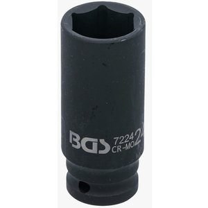 Cheie tubulara lunga de impact BGS, 24mm, 1/2