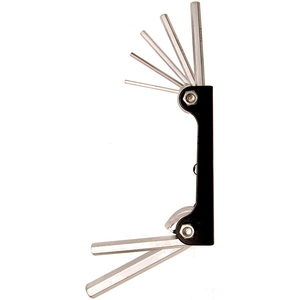 Set 7 chei imbus, rabatabile, cu suport metalic, 2.5 - 10 mm