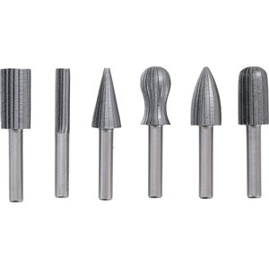 Set 6 freze HSS pentru metal / plastic, BGS
