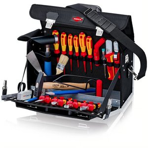 Geanta 23 scule electrician, Knipex, izolate VDE100V, 