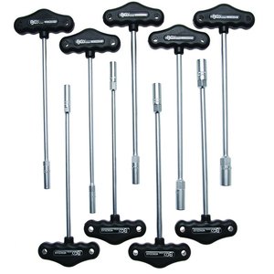 Set 9 chei hexagonala tubulare BGS, maner T, 6 - 14 mm x 230 mm