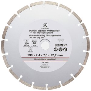 Disc diamantat pentru materiale de santier, 230x22.2 mm